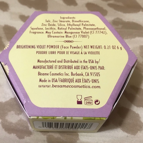 Bésame Brightening Violet Face Powder RARE - Picture 3 of 4